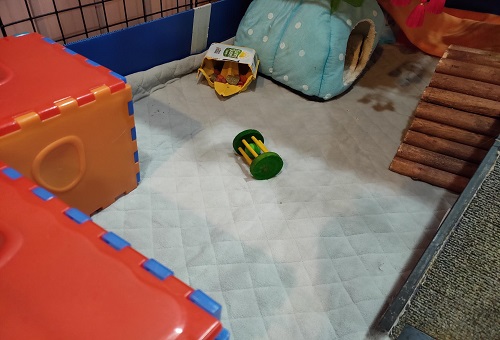 guinea pig toys cage tunnel fleece hut chewable toy